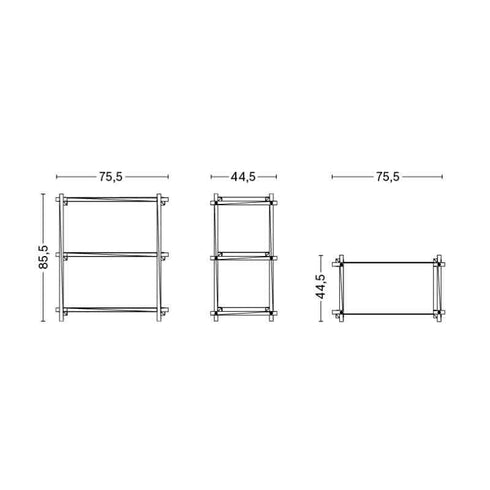 Woody Column Low Shelf
